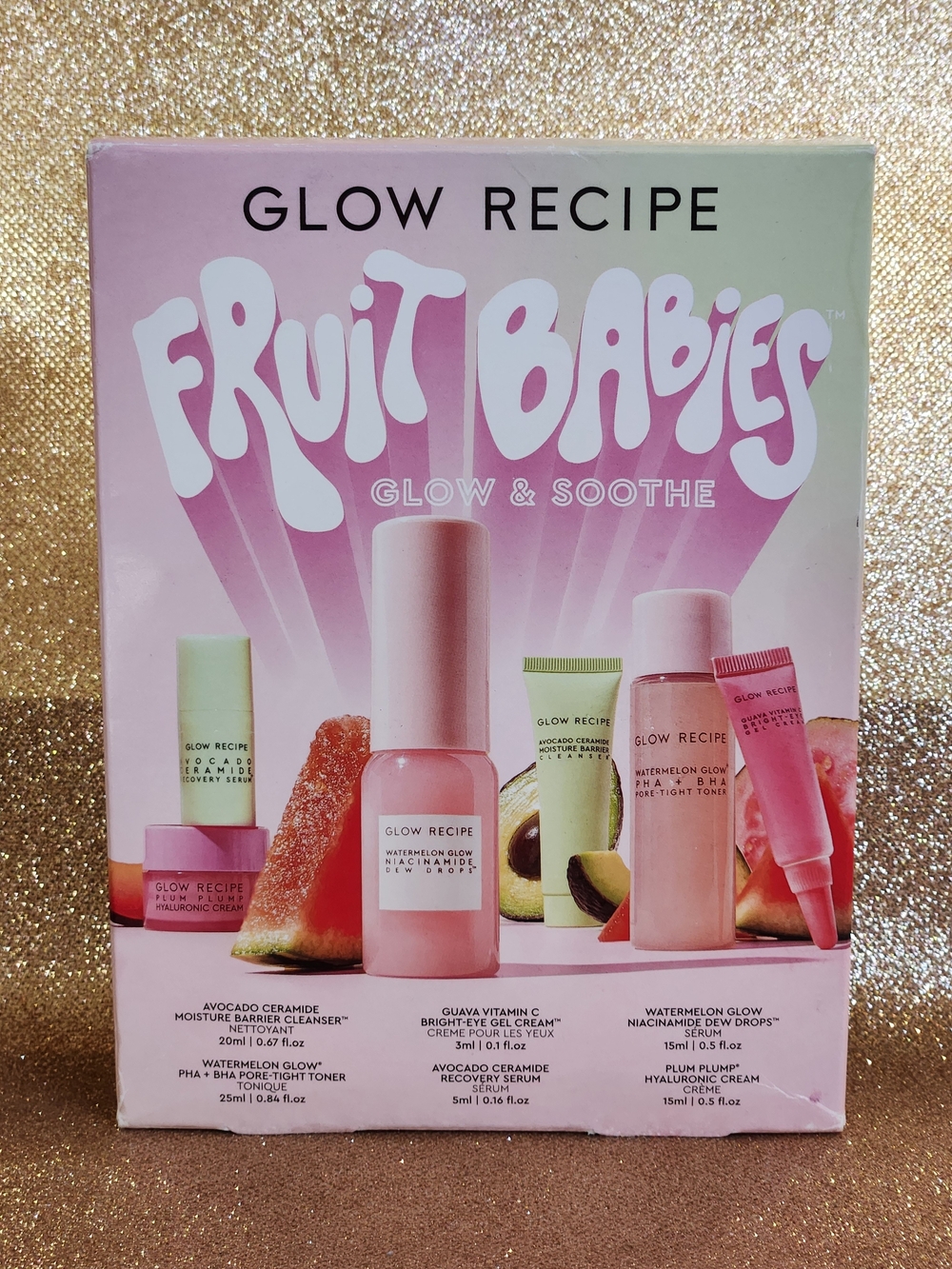Glow Recipe Fruit Babies Glow & Soothe 6-Piece Kit - NIB